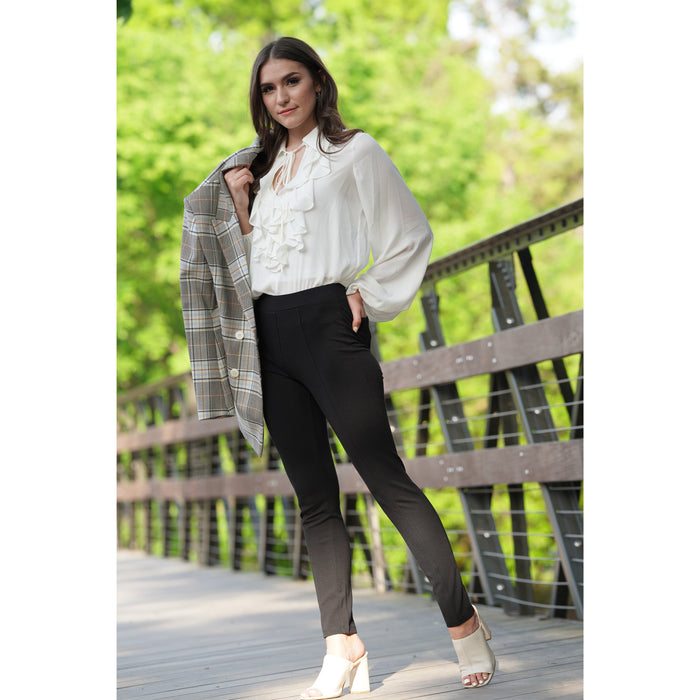 Solid Casual Pants