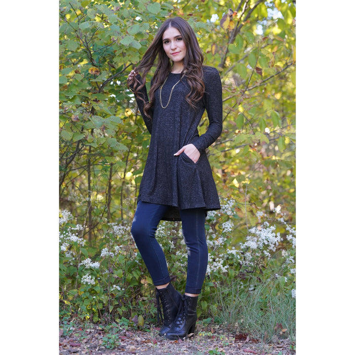 Plus Size Plush Knit Tunic