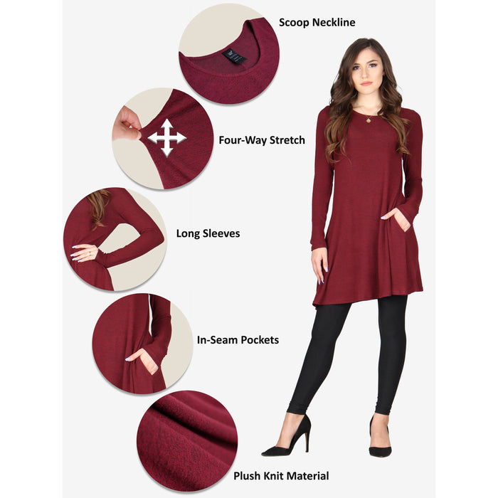 Plus Size Plush Knit Tunic