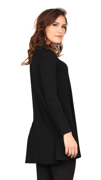 Solid Pocket Swing Tunic