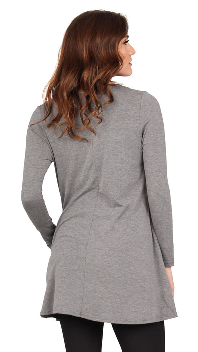 Solid Pocket Swing Tunic