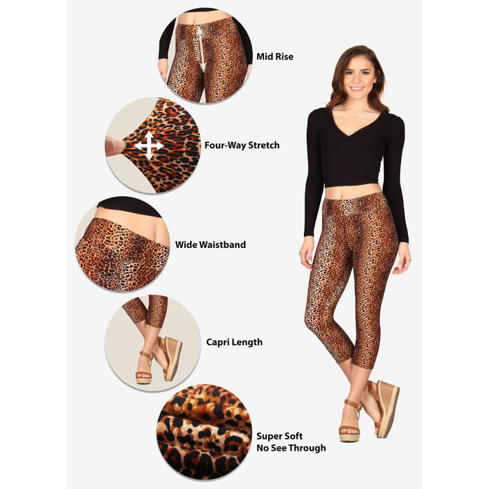 Printed Capri Super Soft Leggings