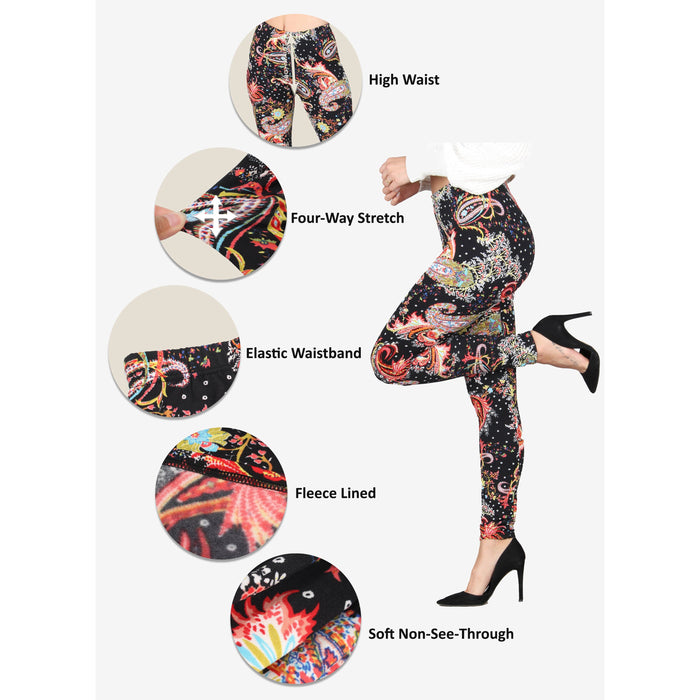 Printed Fleece Leggings