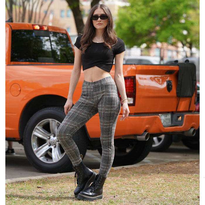 Printed Denim Jeggings