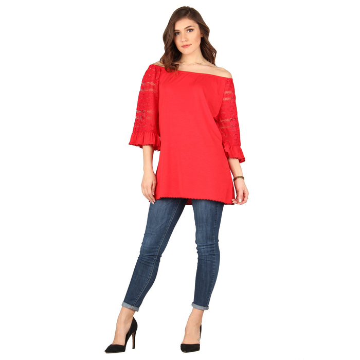 Solid Lace Tunic