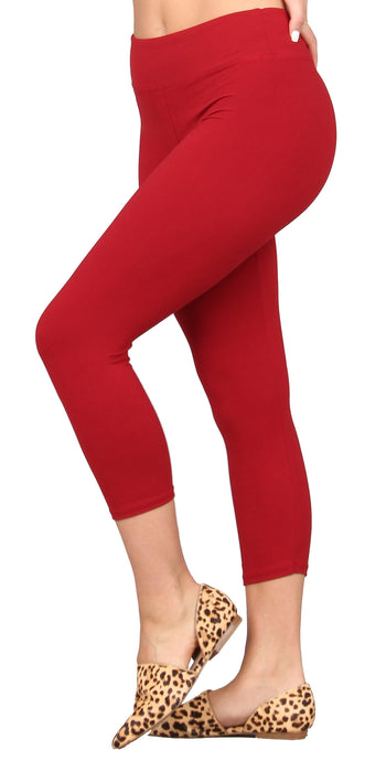 Solid Capri Super Soft Leggings