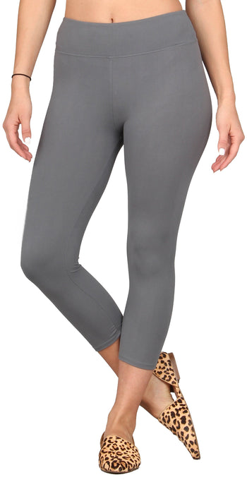 Solid Capri Super Soft Leggings