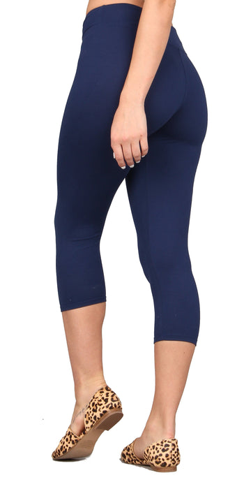 Solid Capri Super Soft Leggings