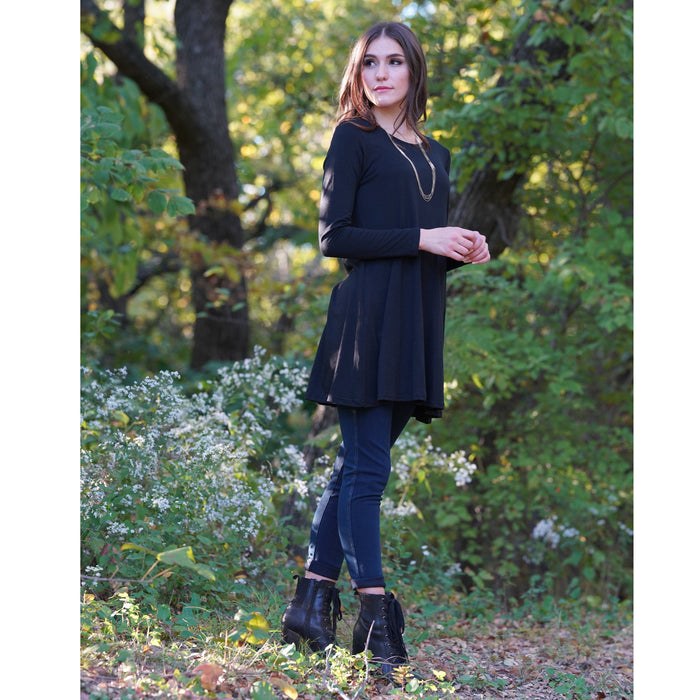 Solid Pocket Swing Tunic