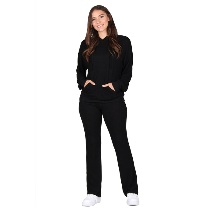 Plus Size Solid Knitted Pants