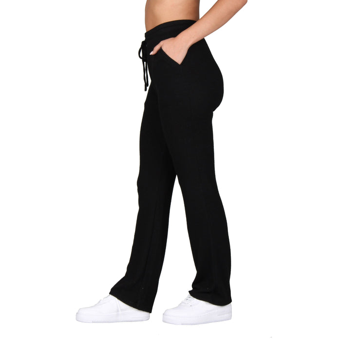 Plus Size Solid Knitted Pants