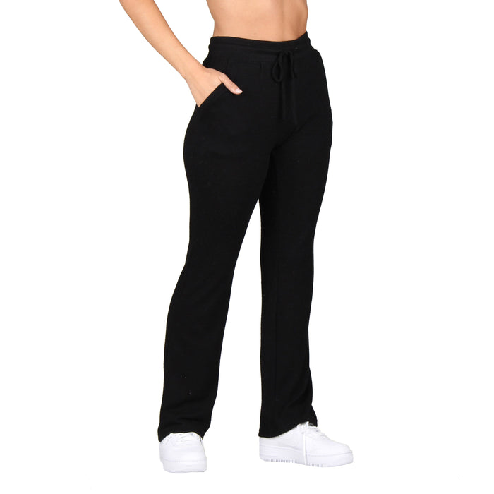 Plus Size Solid Knitted Pants