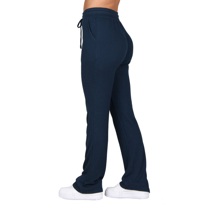Plus Size Solid Knitted Pants