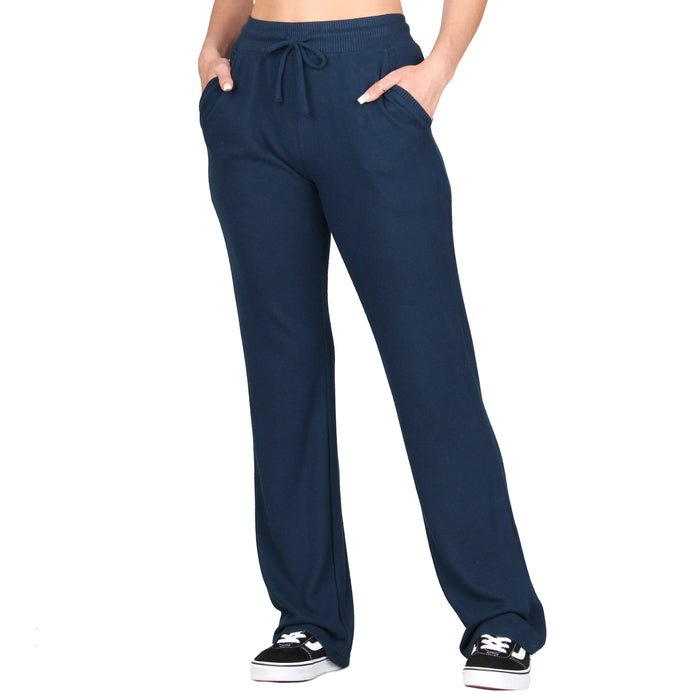 Plus Size Solid Knitted Pants