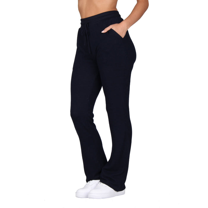 Plus Size Solid Knitted Pants