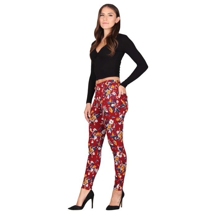 Printed Denim Jeggings