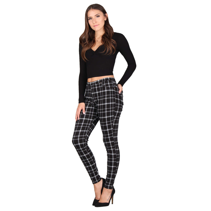 Printed Denim Jeggings