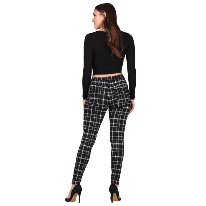 Printed Denim Jeggings