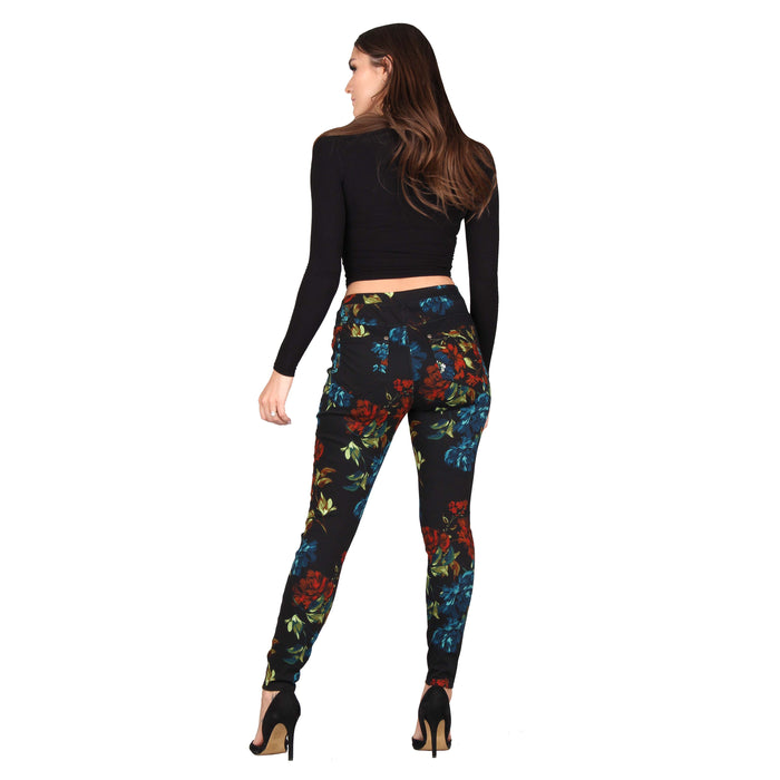 Printed Denim Jeggings