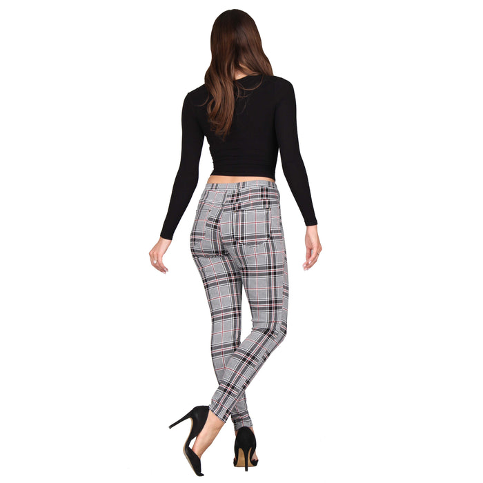 Printed Denim Jeggings