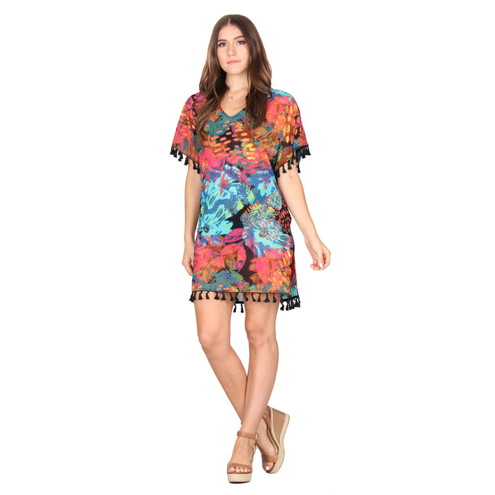 Tassel Silky Swimsuit Cover Up