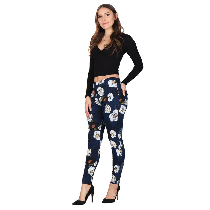 Printed Denim Jeggings