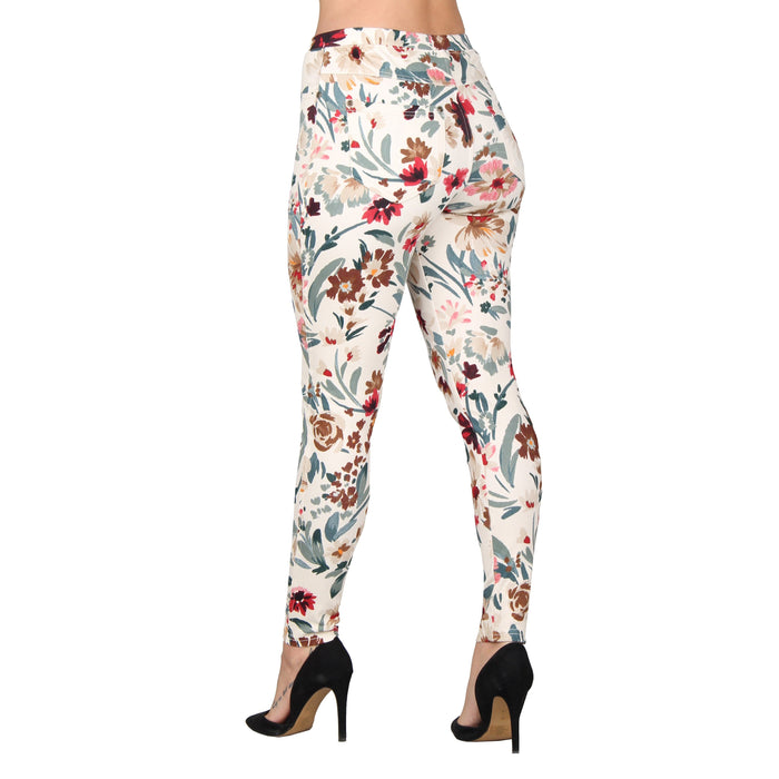 Printed Denim Jeggings