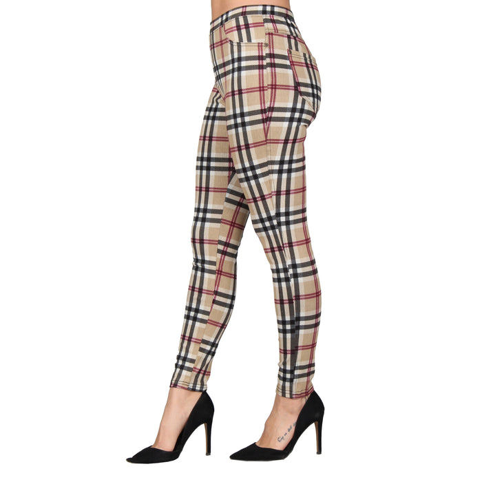 Printed Denim Jeggings