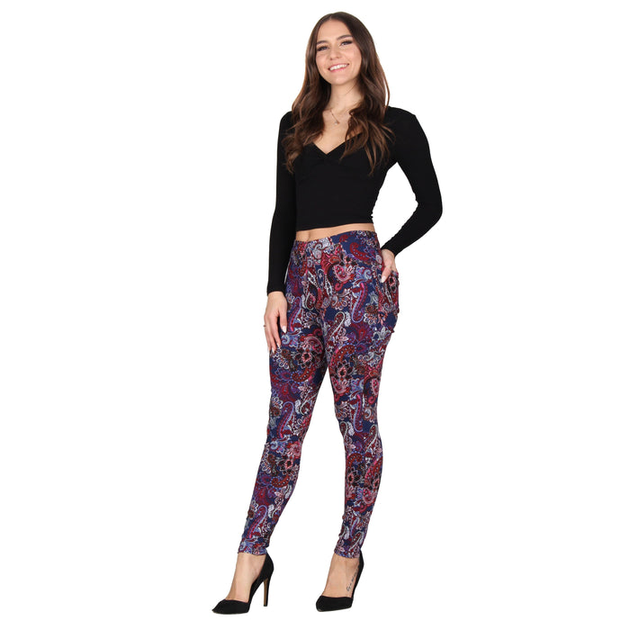 Printed Denim Jeggings