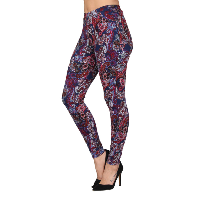 Printed Denim Jeggings