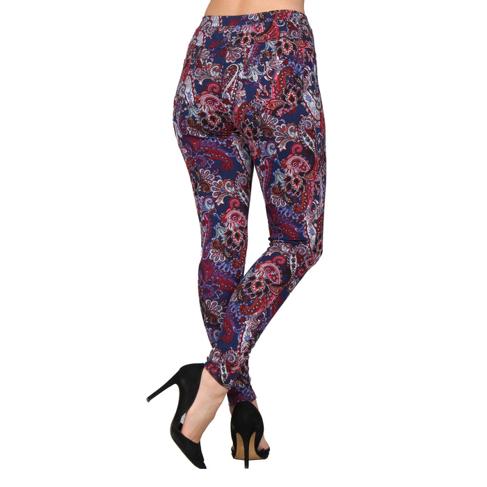 Printed Denim Jeggings