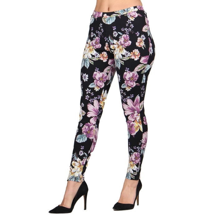 Printed Denim Jeggings