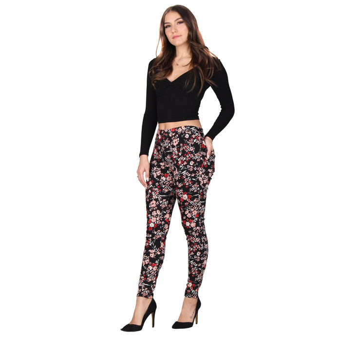 Printed Denim Jeggings