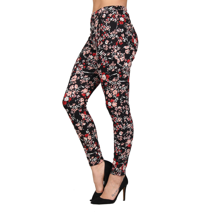 Printed Denim Jeggings
