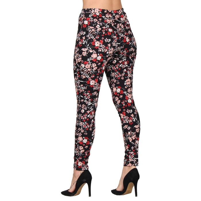 Printed Denim Jeggings