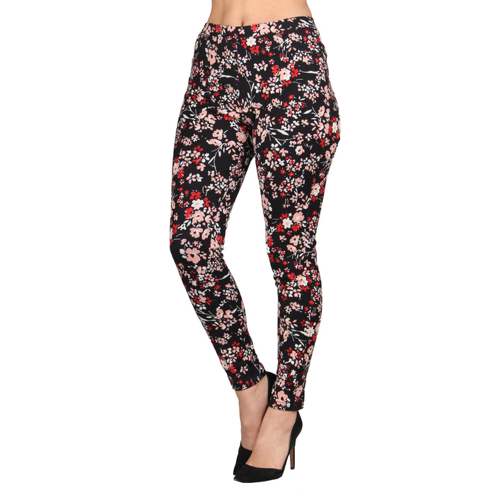 Printed Denim Jeggings