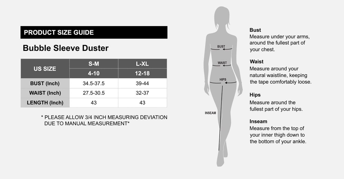 Bubble Sleeve Duster