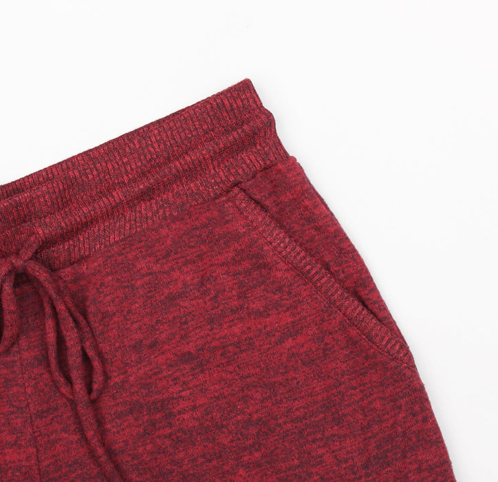 Plus Size Solid Knitted Pants