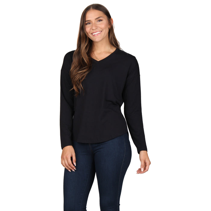 Long Sleeve Rounded Hem Tunic