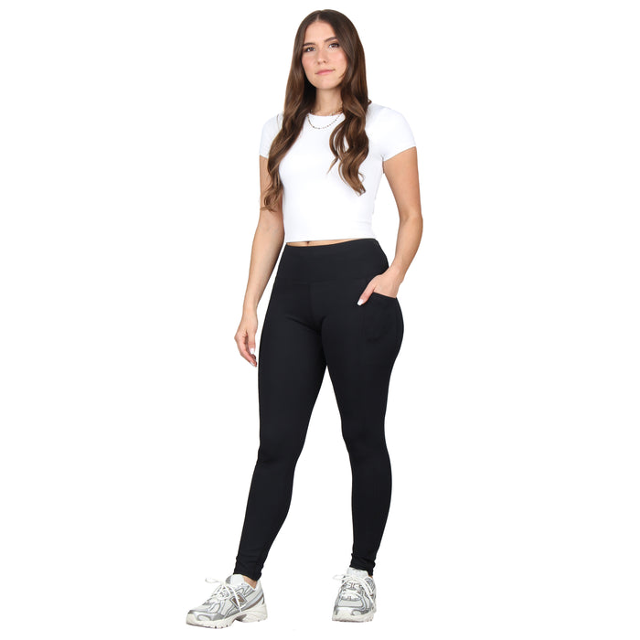 High-Rise Back Pocket Active Leggings