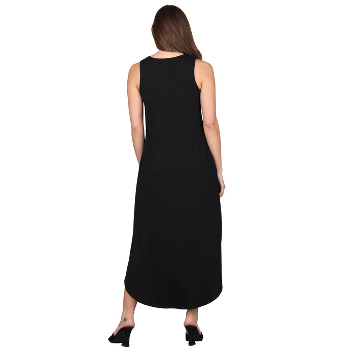 Plus Size Solid Shirt Tail Dress