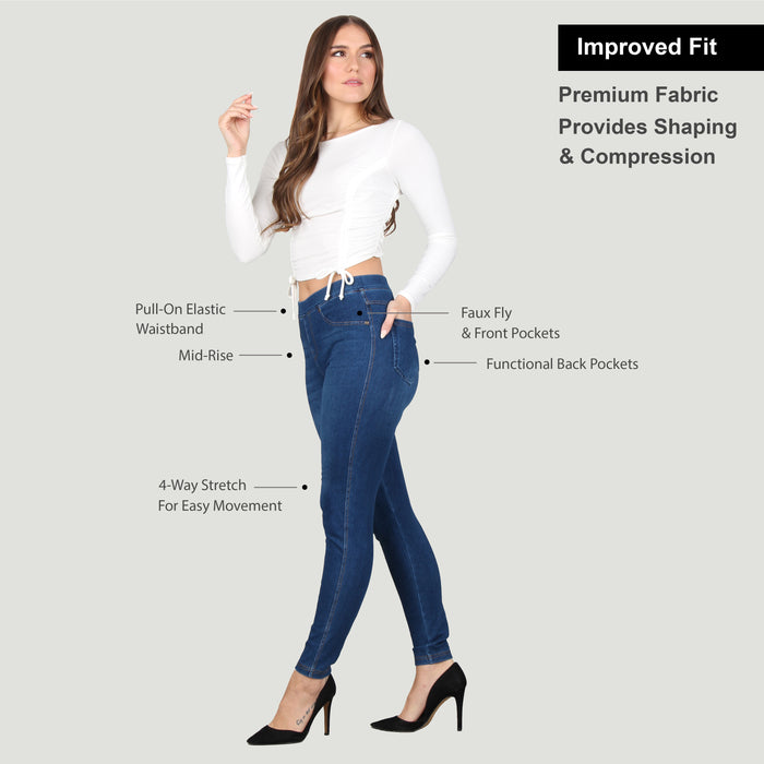 Plus Sized Jean Jeggings - Improved Fit