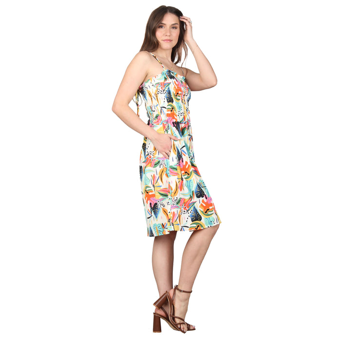 Plus Size Pocket Smocked Midi Dress