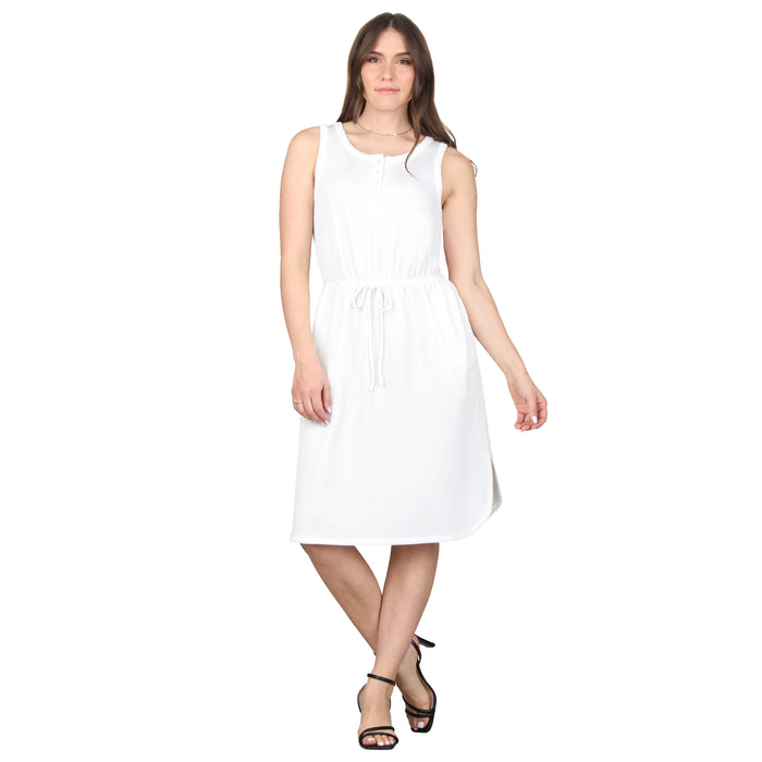 Pocket Tie Waist Midi Dress