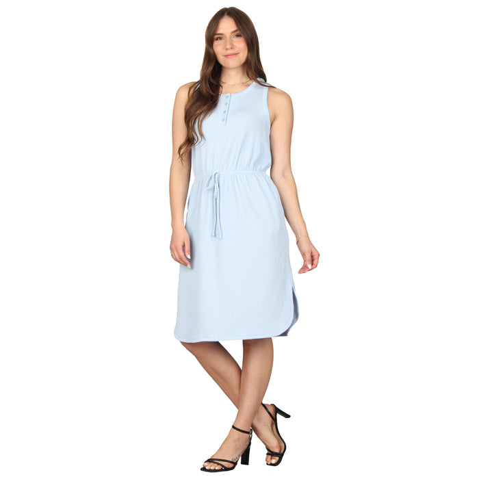 Pocket Tie Waist Midi Dress