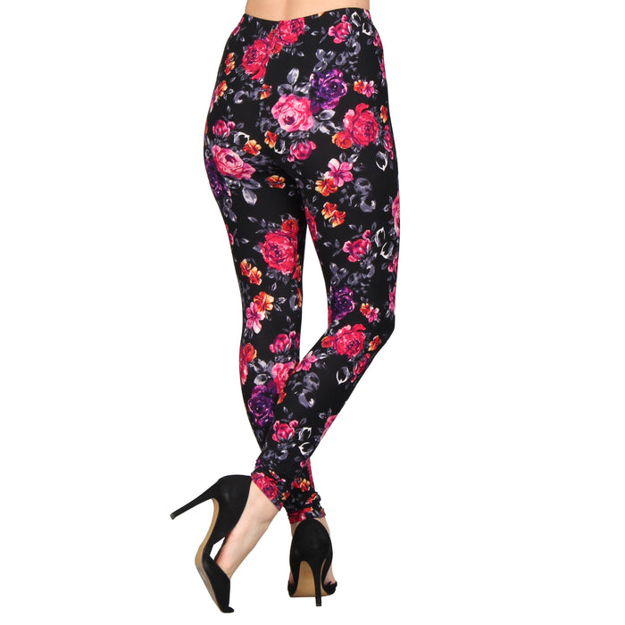 Plus Size Printed Super Soft Leggings