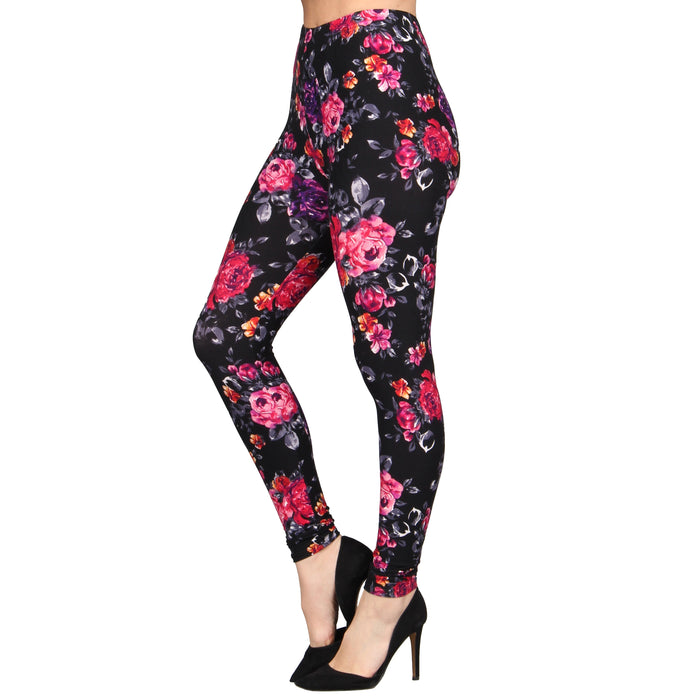 Plus Size Printed Super Soft Leggings