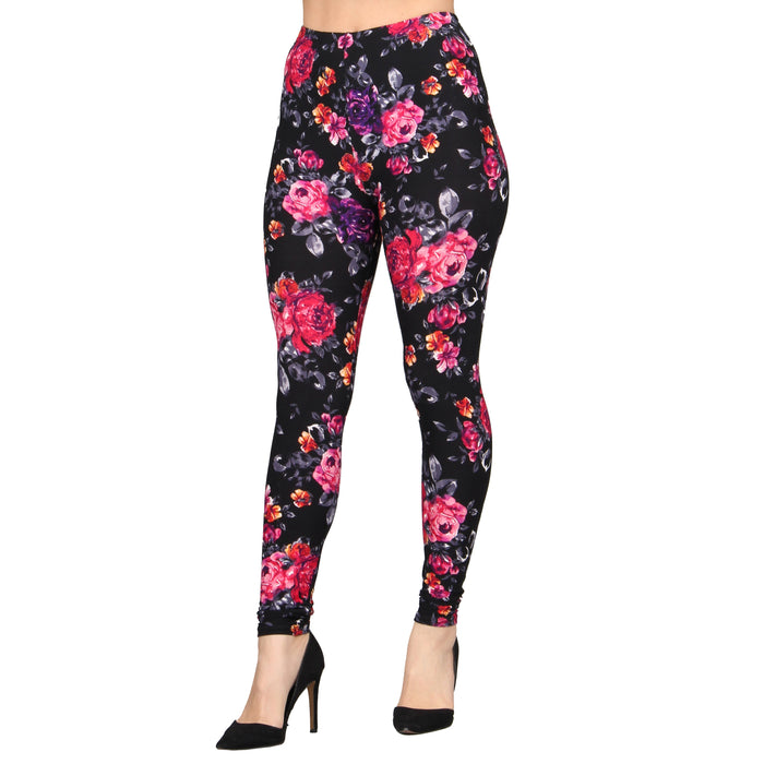 Plus Size Printed Super Soft Leggings