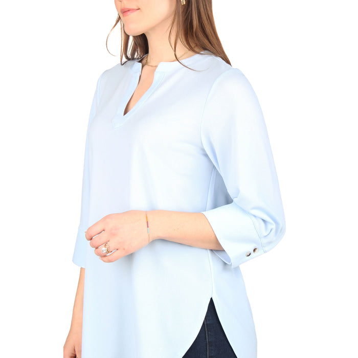 Plus Size Shirttail Hem Tunic