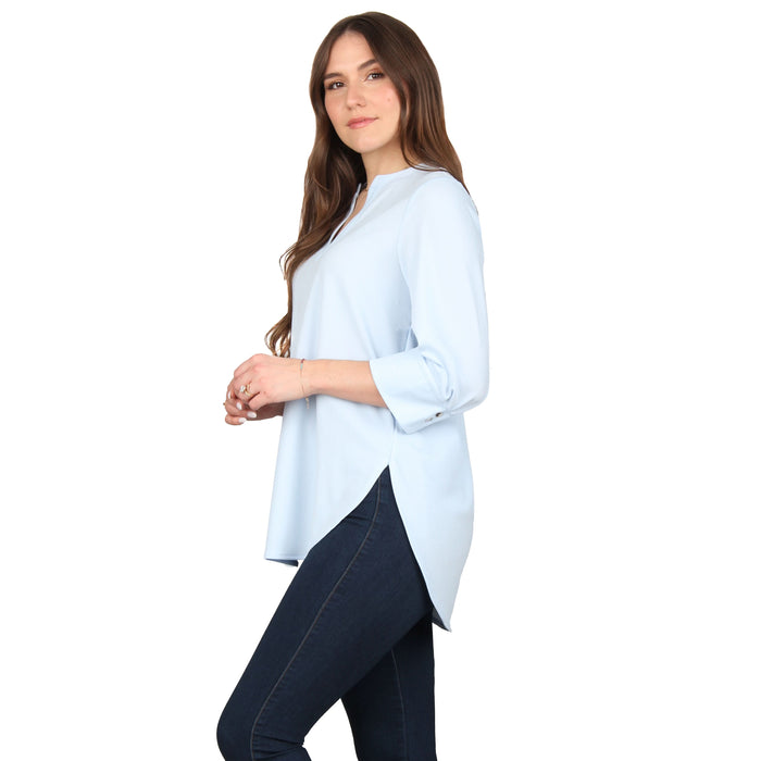 Plus Size Shirttail Hem Tunic